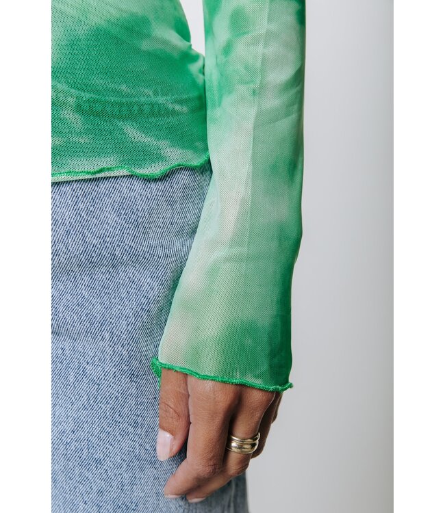 Colourful Rebel Neyo Tie Dye Mesh Top