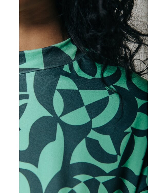 Colourful Rebel Swirl Peached Highneck Tee