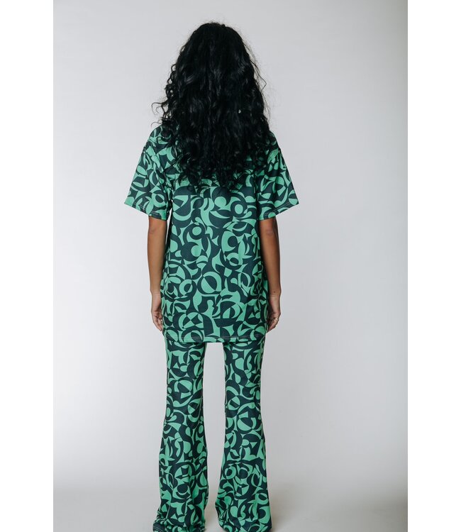 Colourful Rebel Swirl Peached Highneck Tee