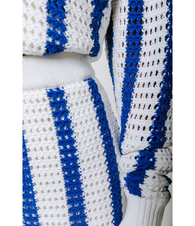 Colourful Rebel Nolita Crochet Stripe Short