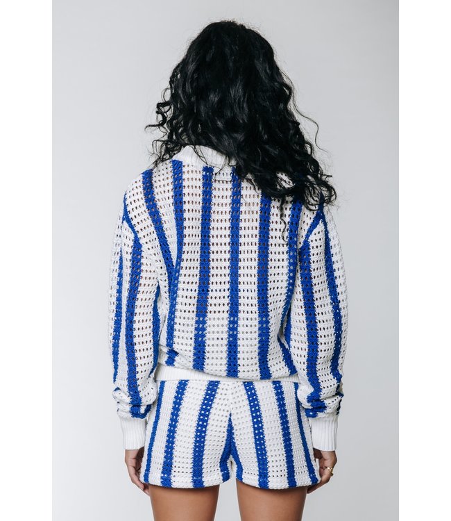 Colourful Rebel Nolita Crochet Stripe Short