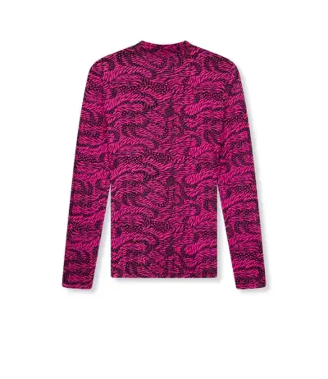 Refined Department ladies knitted heart zebra top RILEY