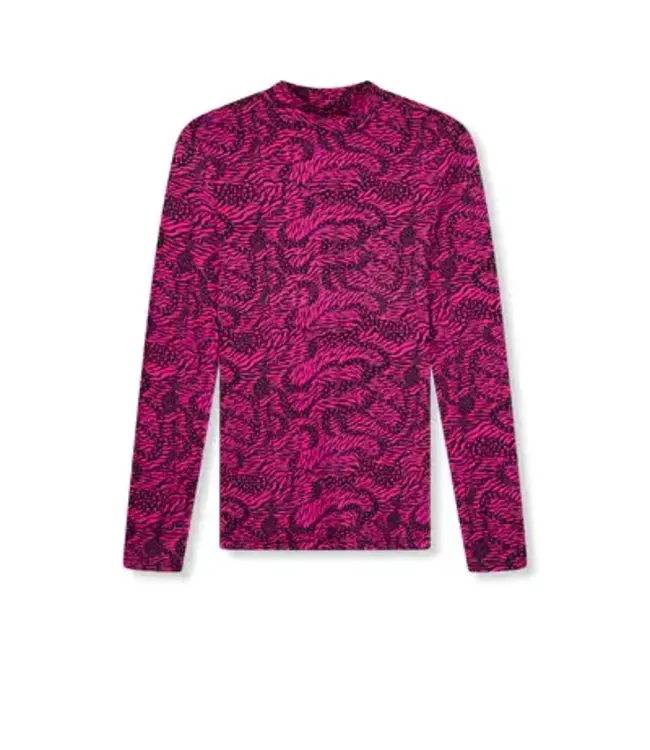 Refined Department ladies knitted heart zebra top RILEY