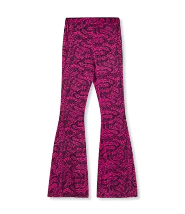 Refined Department ladies knitted flared heart zebra pants ABBA