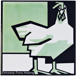 Frisiantiles Art deco tegel kip