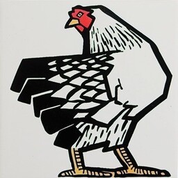 Frisiantiles Art deco tegel kip