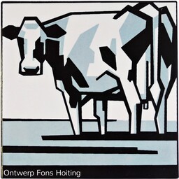 Frisiantiles Art deco tegel koe