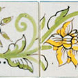 Frisiantiles Randdecor dahlialijst