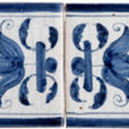 Frisiantiles Randdecor lelie vierkant