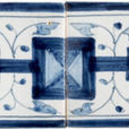 Frisiantiles Randdecor rozet in vierpas