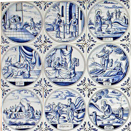 Frisiantiles Tegels Bijbelse voorstellingen  B 1-9