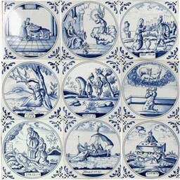 Frisiantiles Tegels Bijbelse voorstellingen  B 19-27