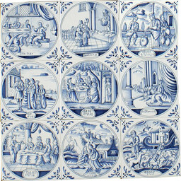 Frisiantiles Tegels Bijbelse voorstellingen  C 1-9