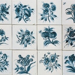 Frisiantiles Tegels bloemen groot 1-12