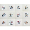 Tegels bloemen klein kleur 1-12