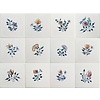 Tegels bloemen klein kleur 13-24