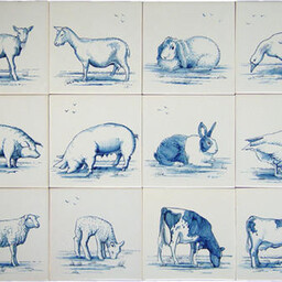 Frisiantiles Tegels boerderijdieren 1-12