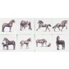 Tegels Friese paarden 1-8
