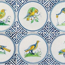 Frisiantiles Tegels Harlinger vogels 1-6
