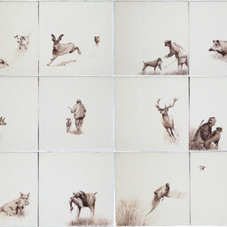 Frisiantiles Tegels jachttafereel 1-12