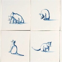 Frisiantiles Tegels katten 9-16