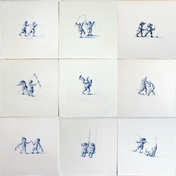 Frisiantiles Tegels kinderspelen dubbel 10-18