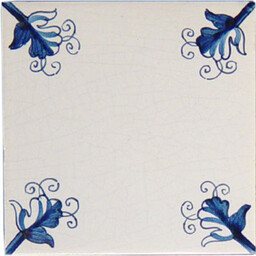 Frisiantiles Tegels met wingerd hoekmotief