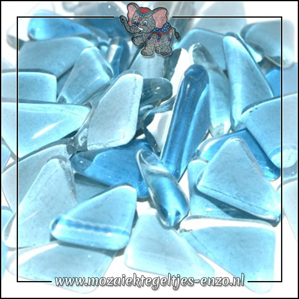 Soft Glas Puzzelstukjes Normaal | Gemixte Kleuren | 50 gram | Water Hyacinth