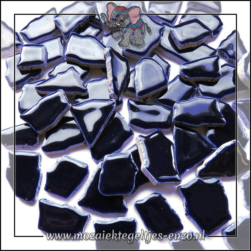 draadloze demonstratie barsten Keramische mozaiek steentjes - Keramiek Puzzel Stukjes Normaal - Enkele  Kleuren - per 50 gram - Blue Black - Bestel nu de mooiste mozaïektegeltjes  online bij Mozaïektegeltjes Enzo