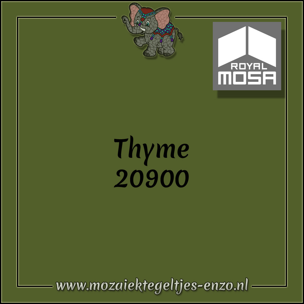 Royal Mosa Tegel Glanzend | 7,5x15cm | Op maat gesneden | 1 stuks | Thyme 20900