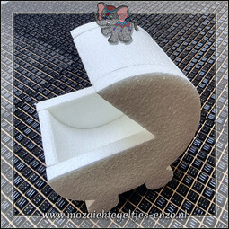 Knutselmateriaal Styropor | Piepschuim vormen | Wiegje 3D