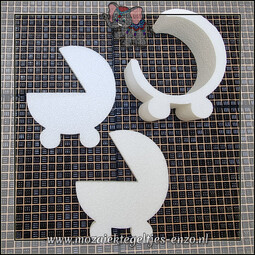 Knutselmateriaal Styropor | Piepschuim vormen | Wiegje 3D