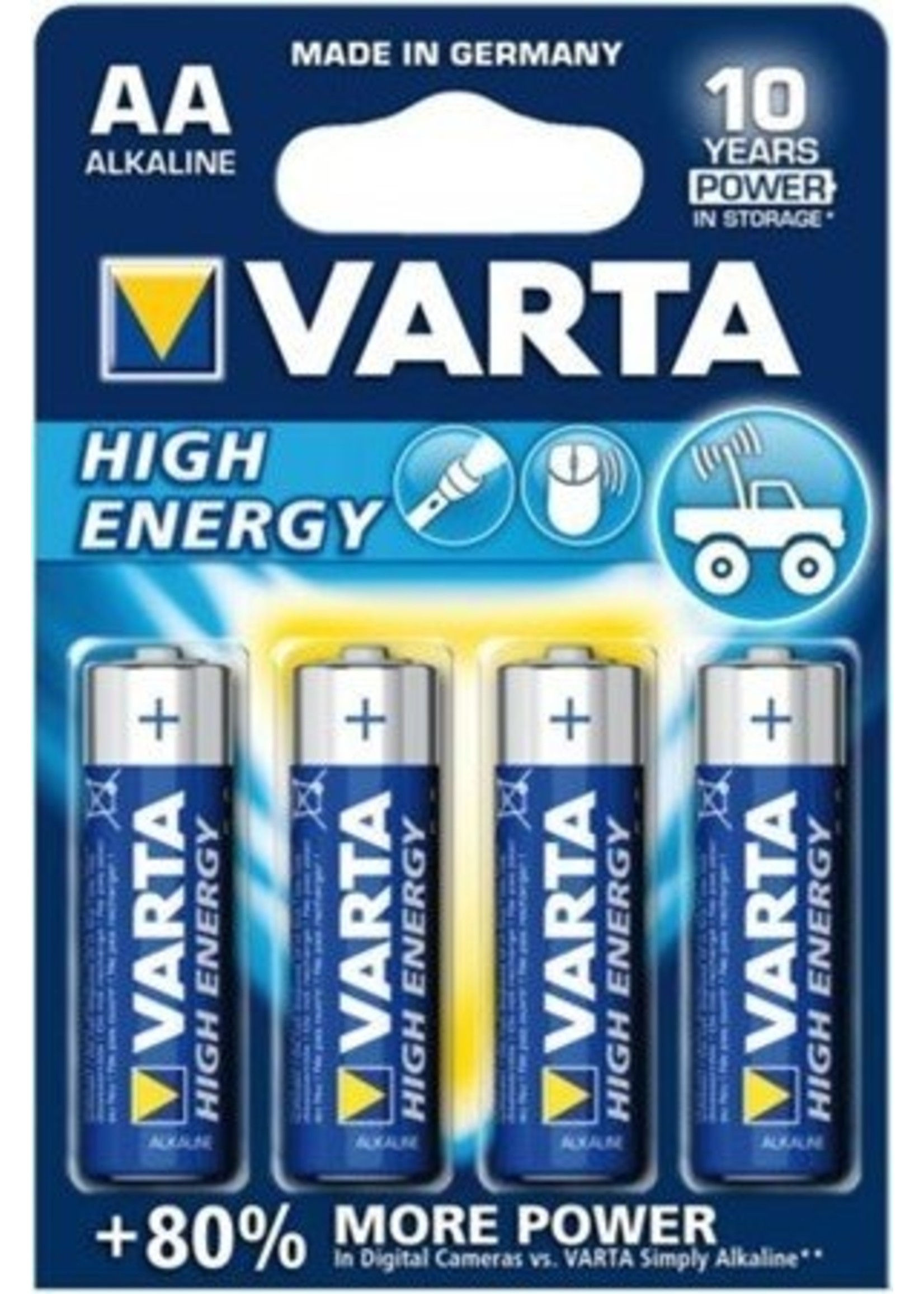 Varta Varta High Energy batterijen AA (Penlite) 4 st.