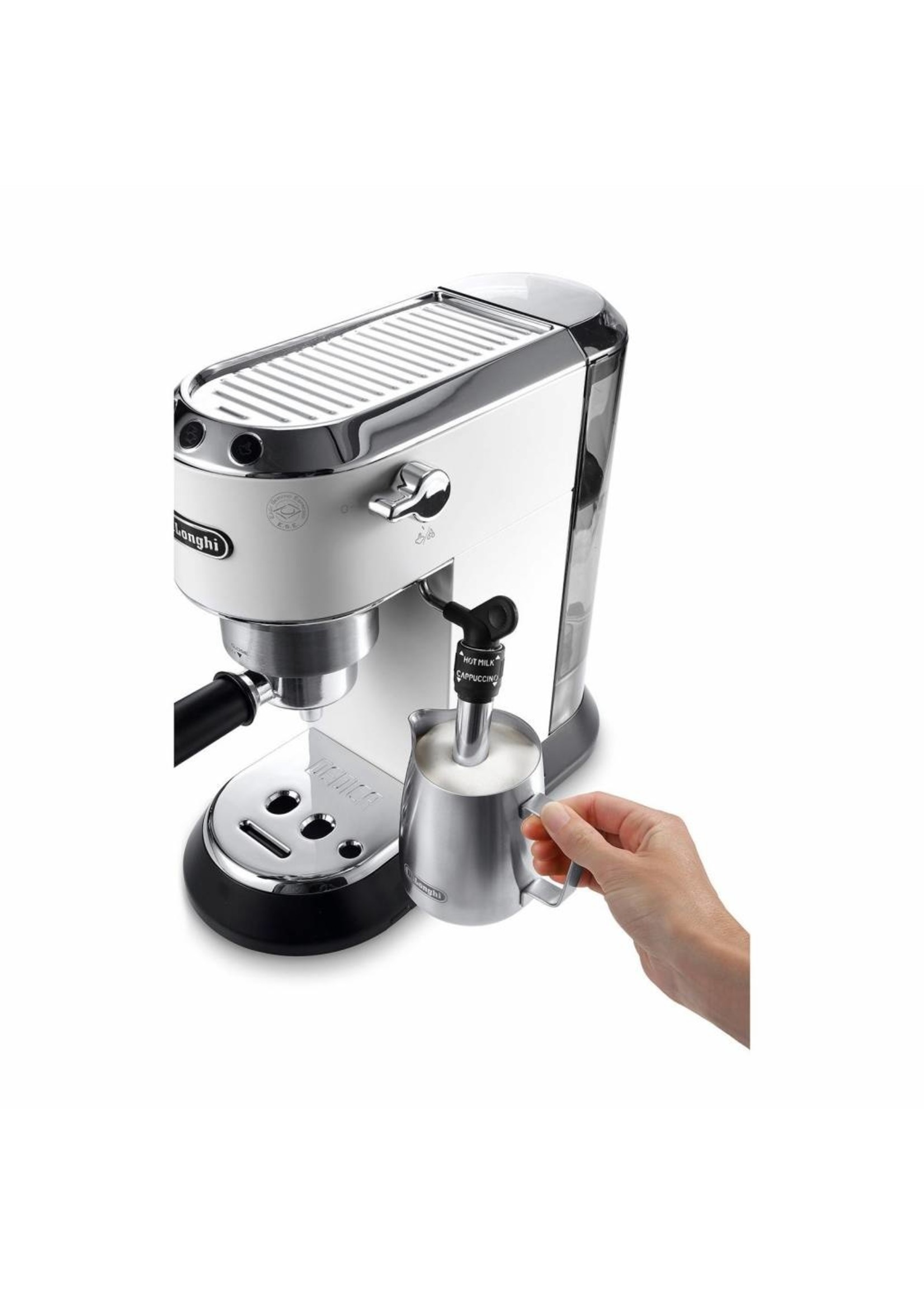 DeLonghi Dedica EC685.W Pistonmachine Espressoapparaat Wit - Nextdeal B.V.