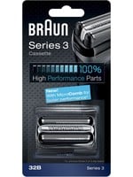 Braun Braun Series 3 32B Cassette Zwart - Vervangend Scheerblad