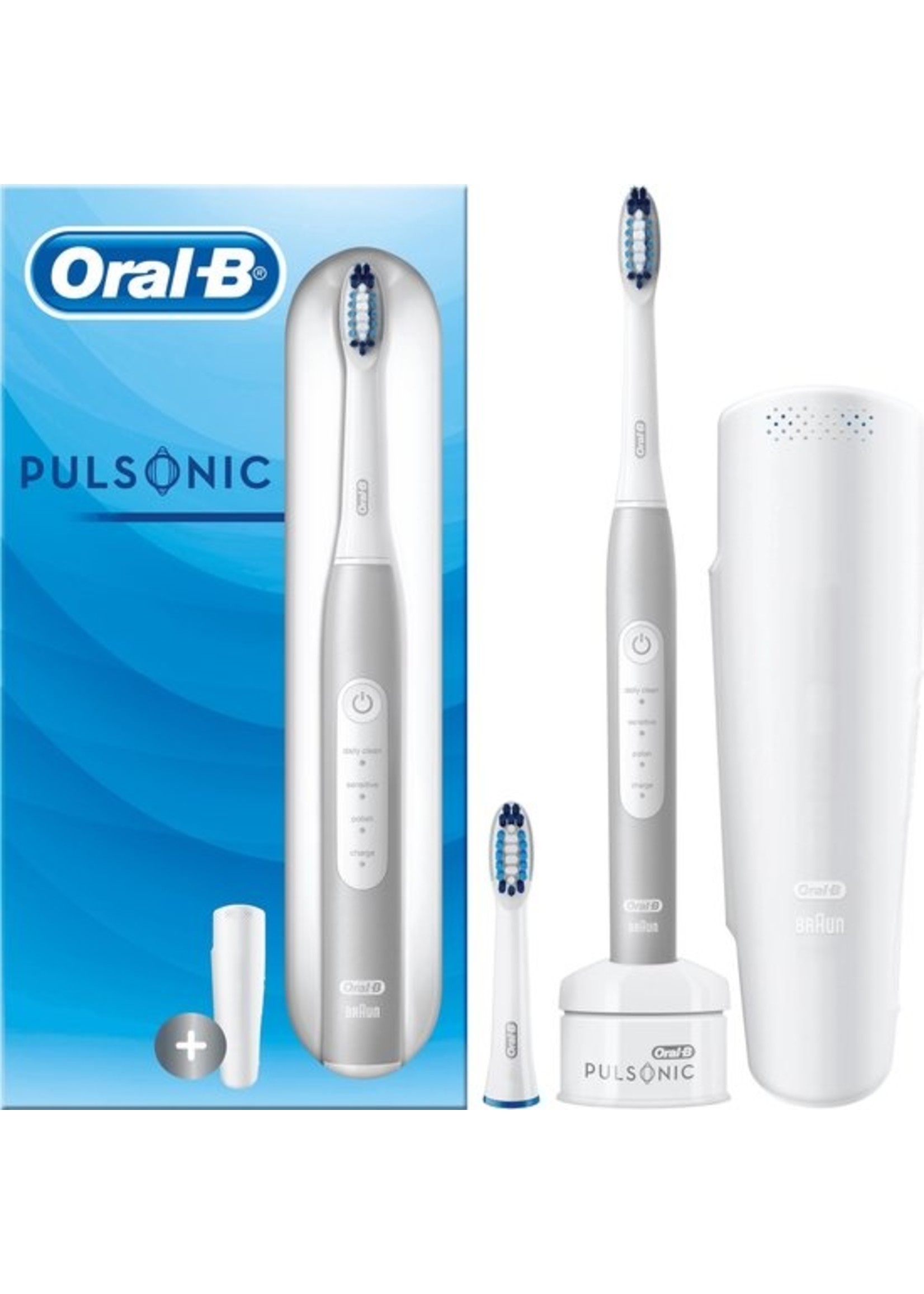 Oral-B Oral-B Pulsonic Slim Luxe 4200 - Travel Edition Platinum - Elektrische Tandenborstel