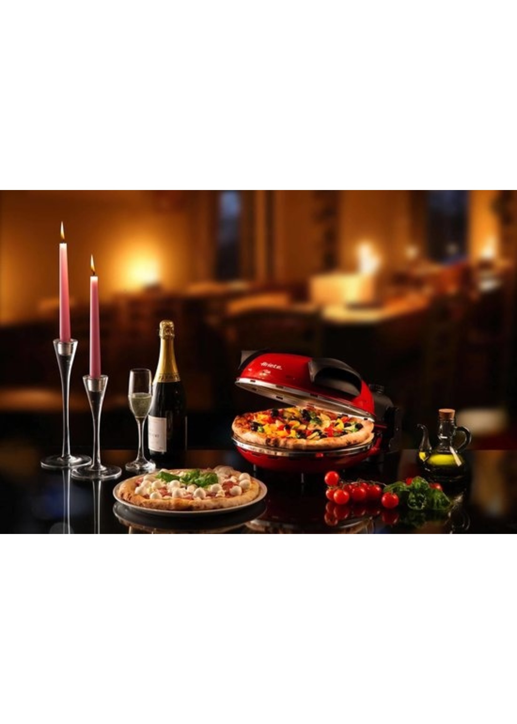 Ariete De Gennaro Elektrische Pizza Oven 1200 Watt - Inclusief Timer - Rood