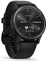 Garmin Garmin Vivomove Sport Hybrid smartwatch - Echte wijzers - Verborgen touchscreen - Connected GPS - Zwart