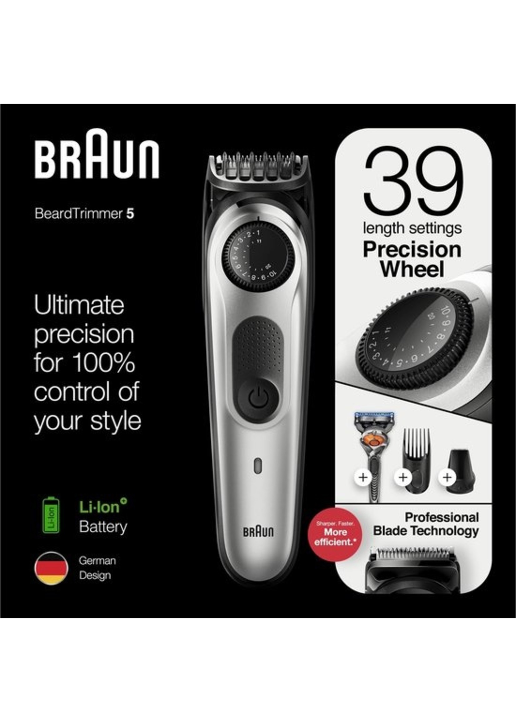 Braun Braun BT5260 - Baardtrimmer en Haartrimmer – Zwart/Metaalzilver