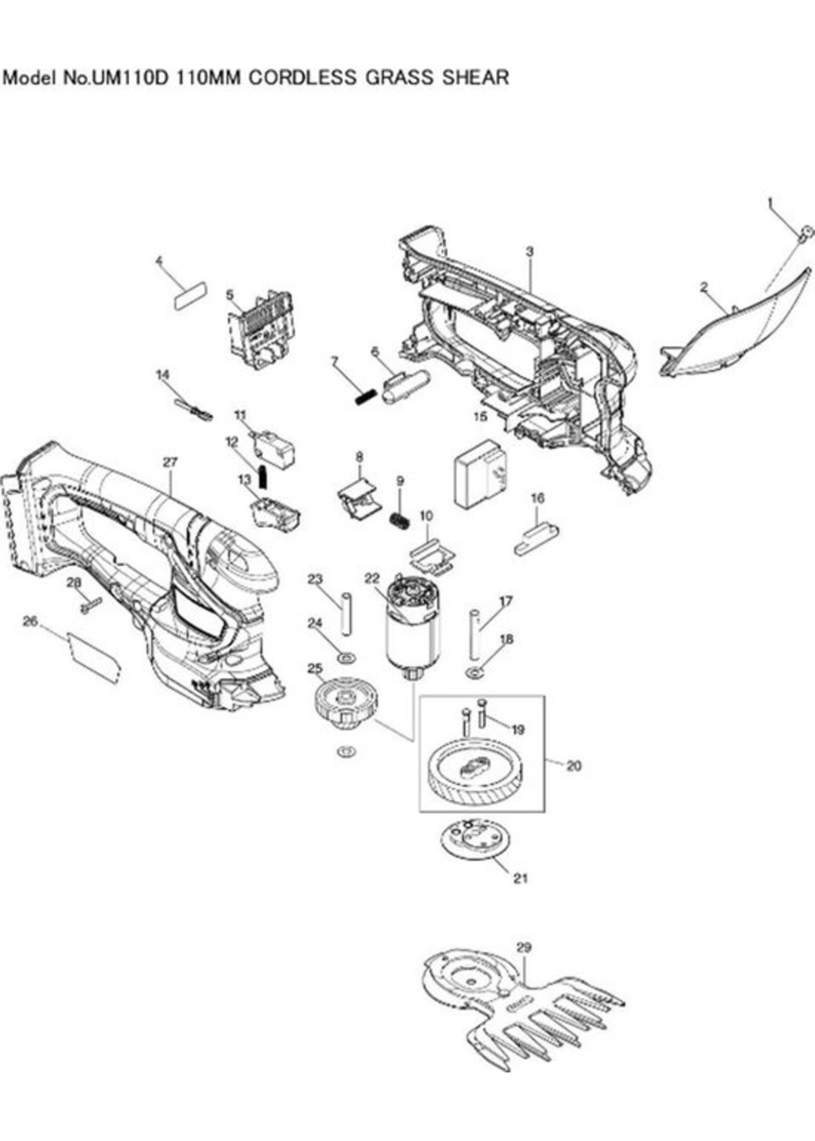 Makita Accu Grasschaar en Buxusschaar UM110DWYX - Nextdeal B.V.