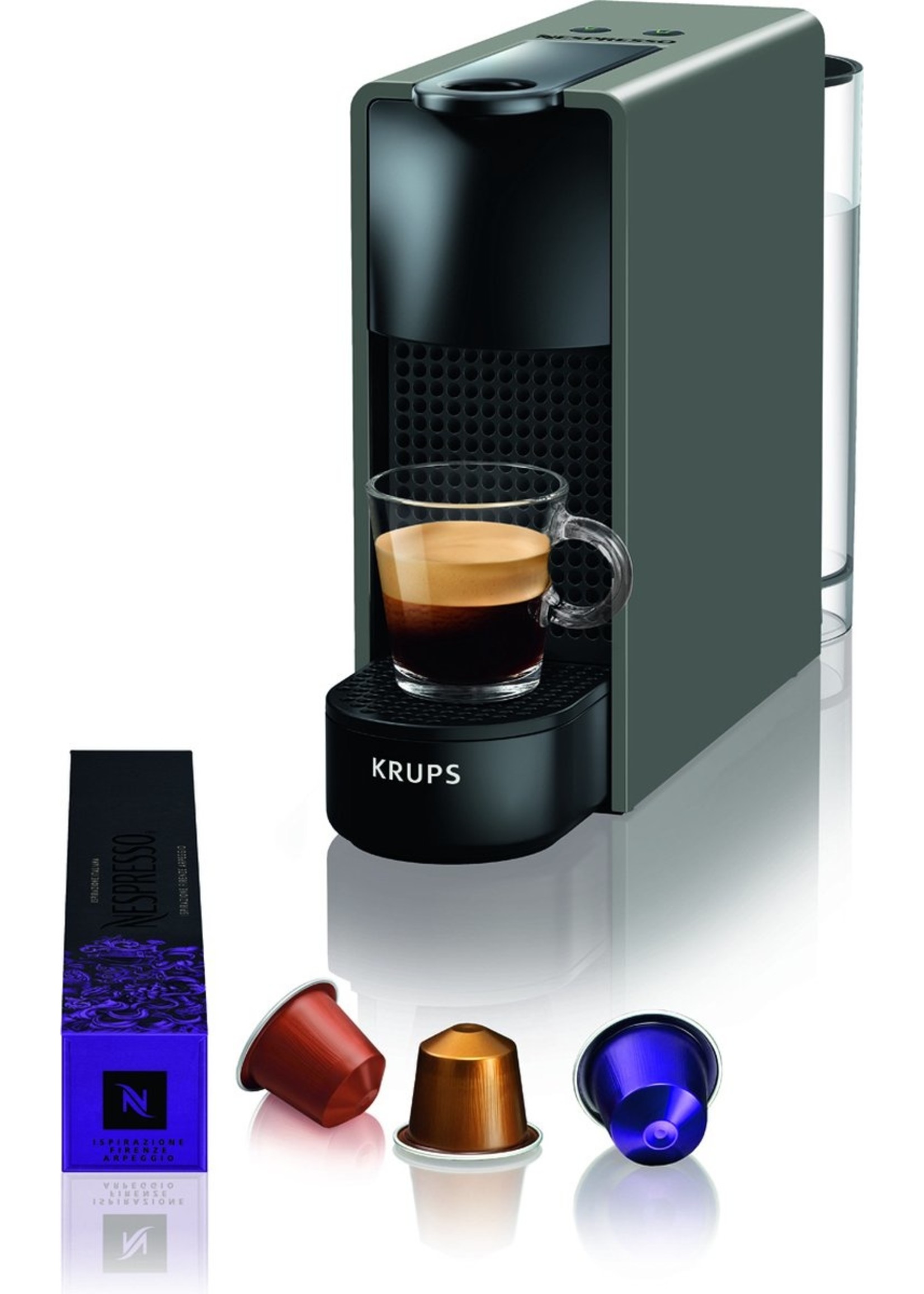 Krups Krups Nespresso Essenza Mini XN110B - Koffiecupmachine - Grijs koopjeshoek