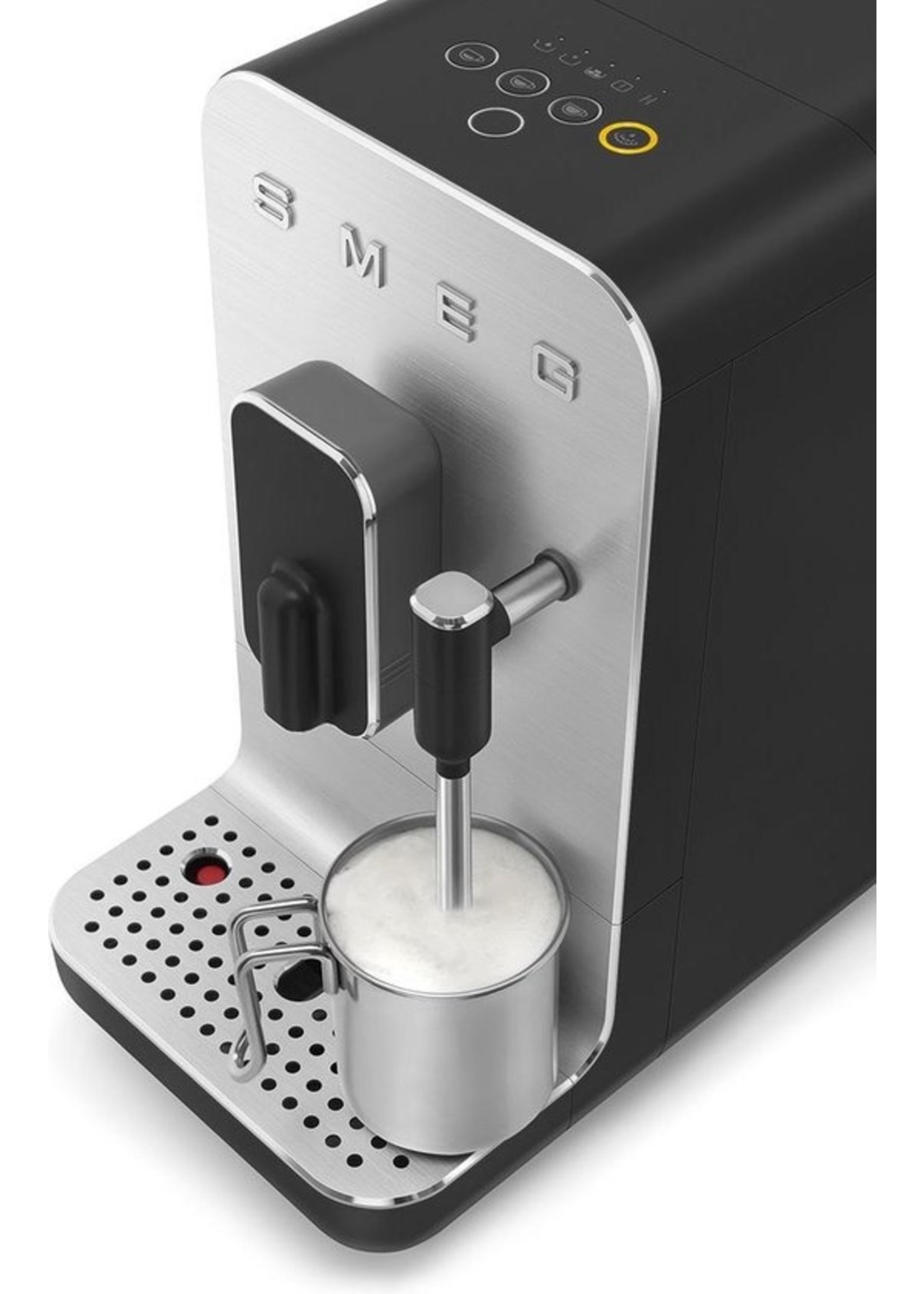Smeg SMEG Espressomachine BCC02BLMEU Zwart - Volautomatisch - Melkopschuimer