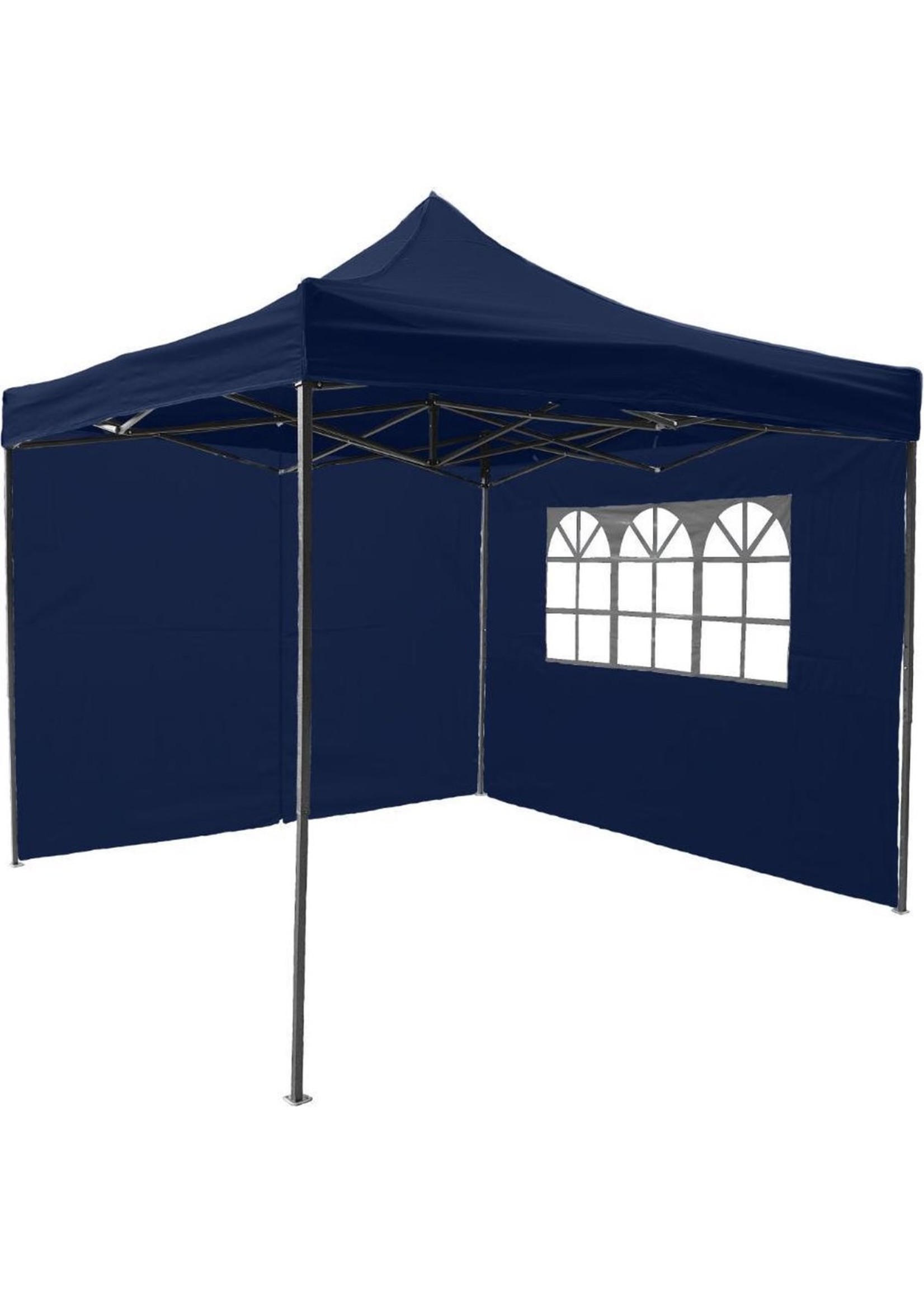 Min Alvast beweeglijkheid Garden Royal Easy Up Partytent 3x3 met 2 zijwanden blauw waterdicht  koopjeshoek - Nextdeal B.V.