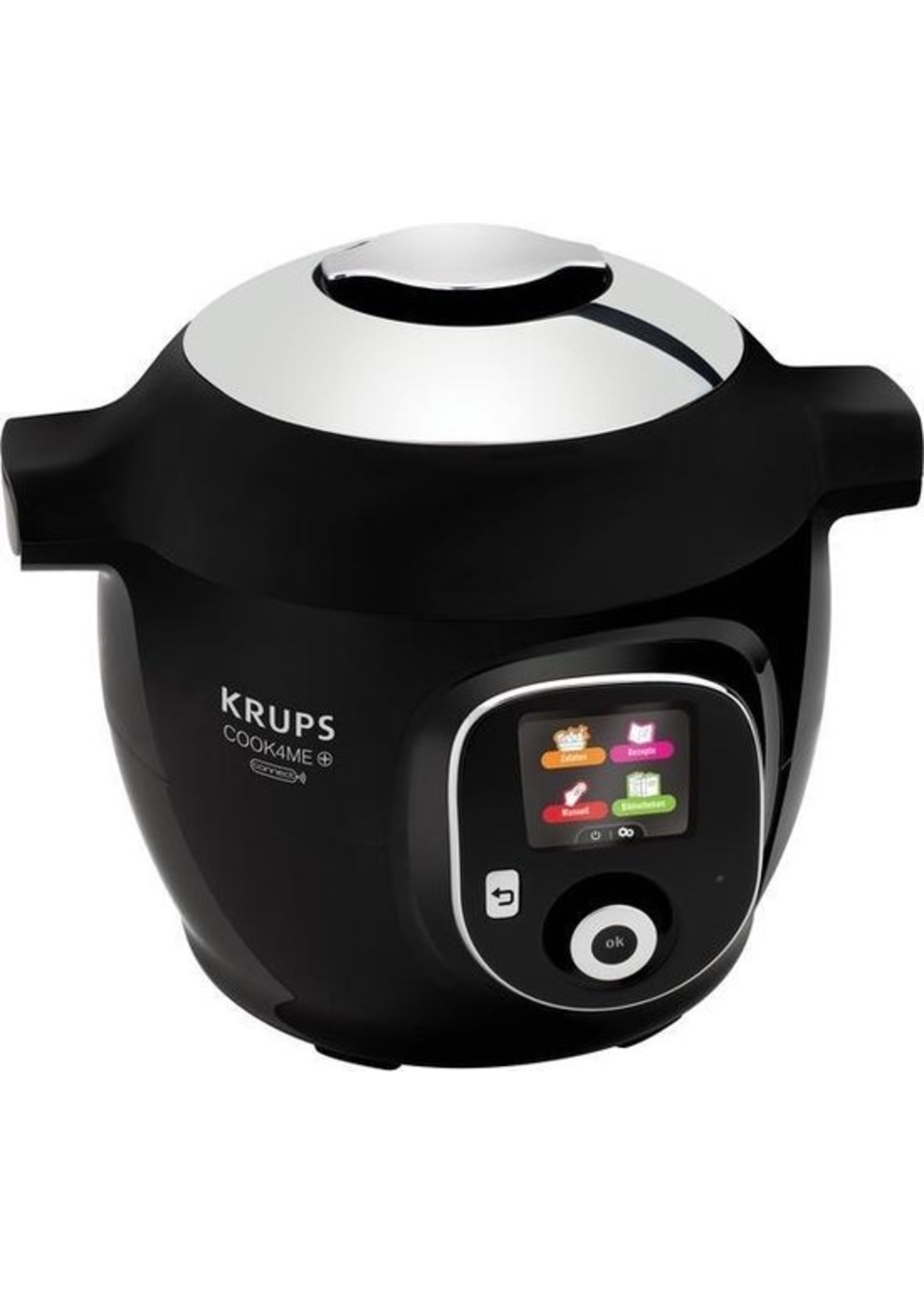 Krups Krups COOK4ME  CONNECT multi cooker 6 l Zwart, Chroom koopjeshoek