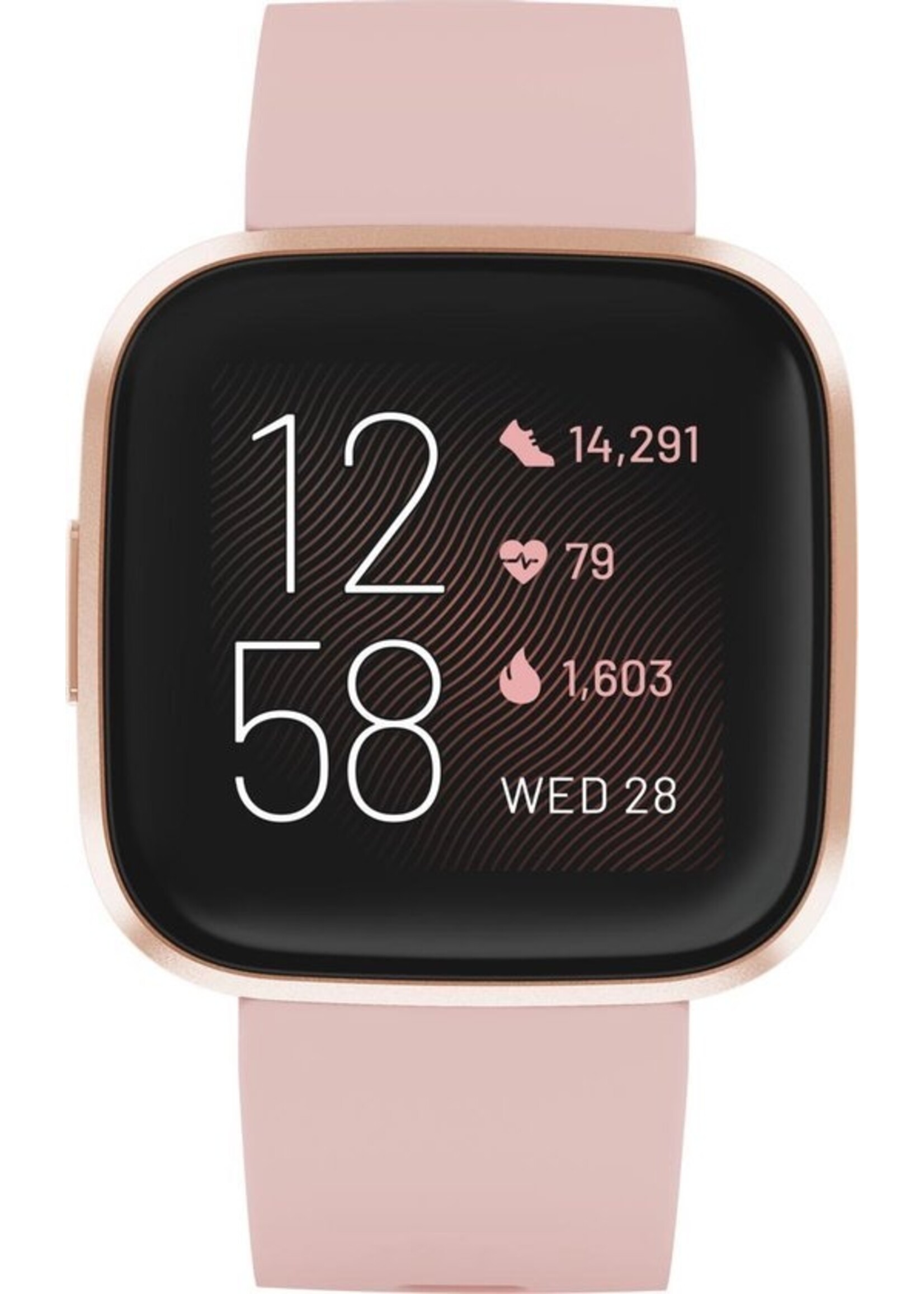 Fitbit Fitbit Versa 2 - Smartwatch dames - Roze koper koopjeshoek