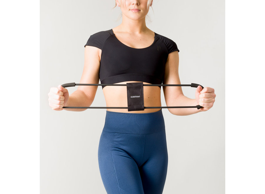 Swedish Posture Trainer Exercise Band Resistance  Strong  Black