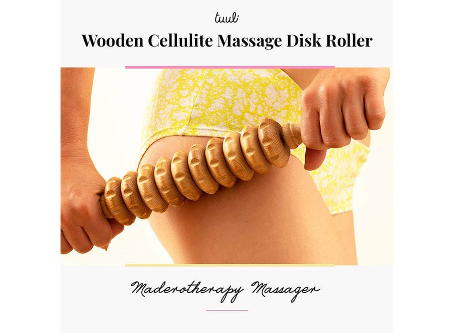 Tuuli Cellulite-Massage-Körperrolle aus Holz