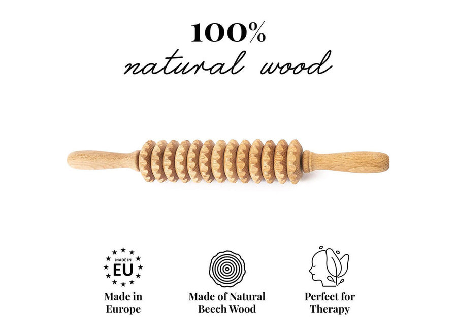 Tuuli Wooden Cellulite Massage Roller