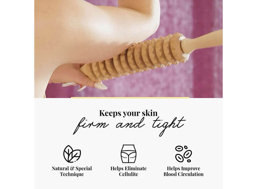 Tuuli Wooden Cellulite Massage Roller