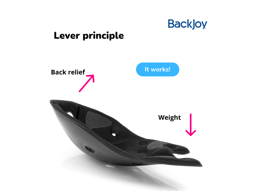 BackJoy SitSmart Posture Core Lux Asiento para el dolor de espalda al sentarse